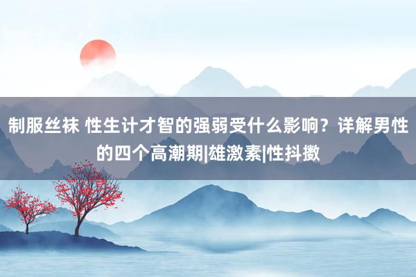 制服丝袜 性生计才智的强弱受什么影响？详解男性的四个高潮期|雄激素|性抖擞